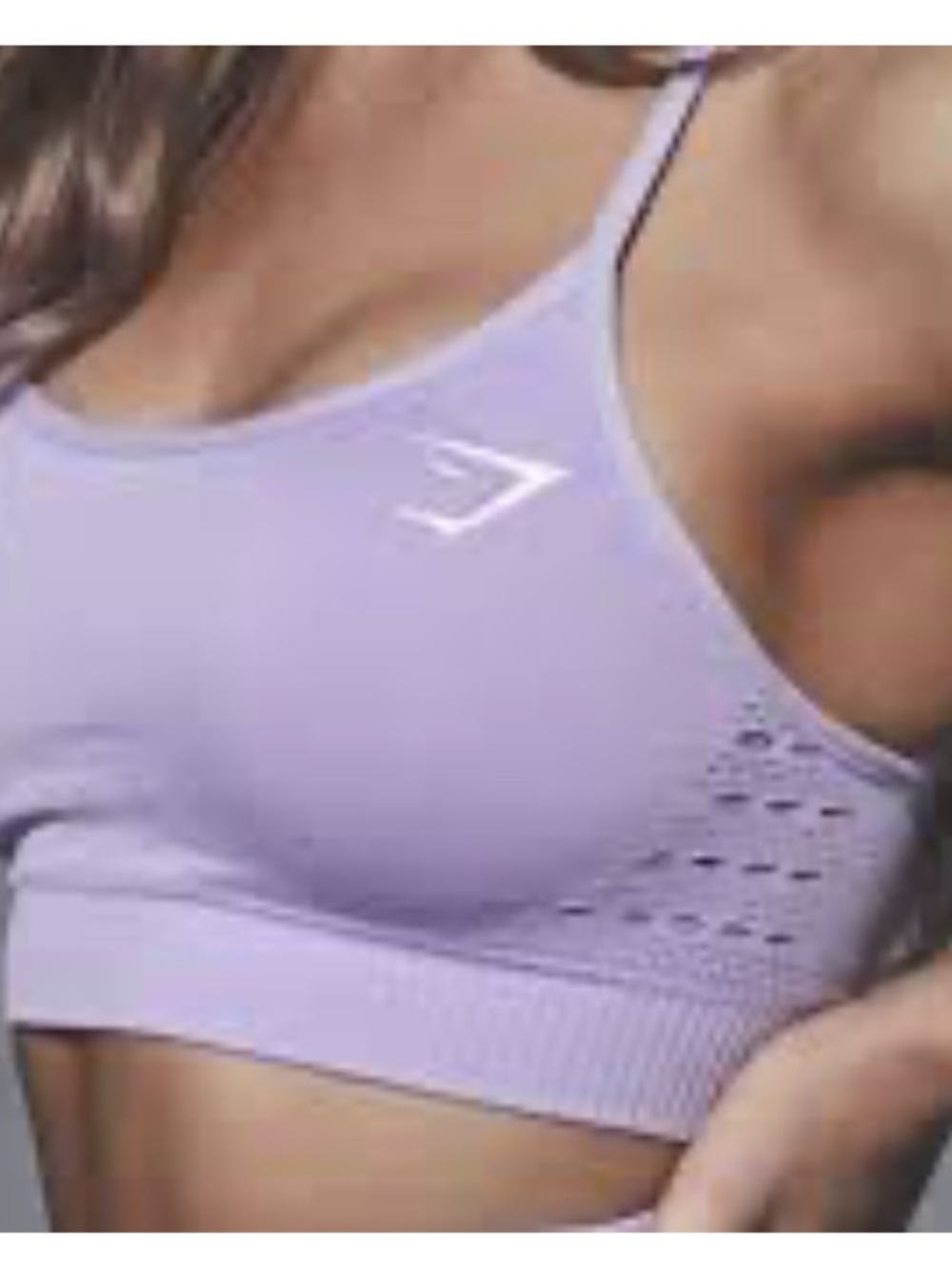 Gymshark Energy Seamless Sports Bra in Soft Lilac